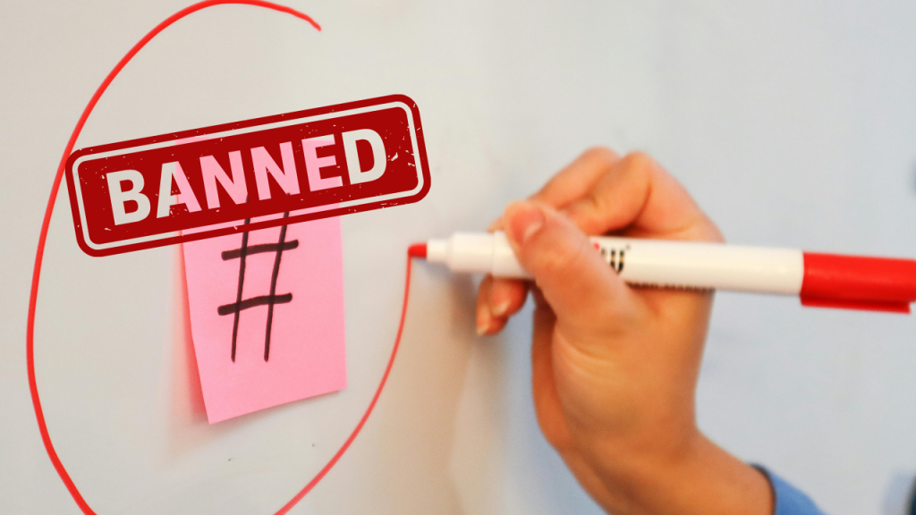 banned tiktok hashtags