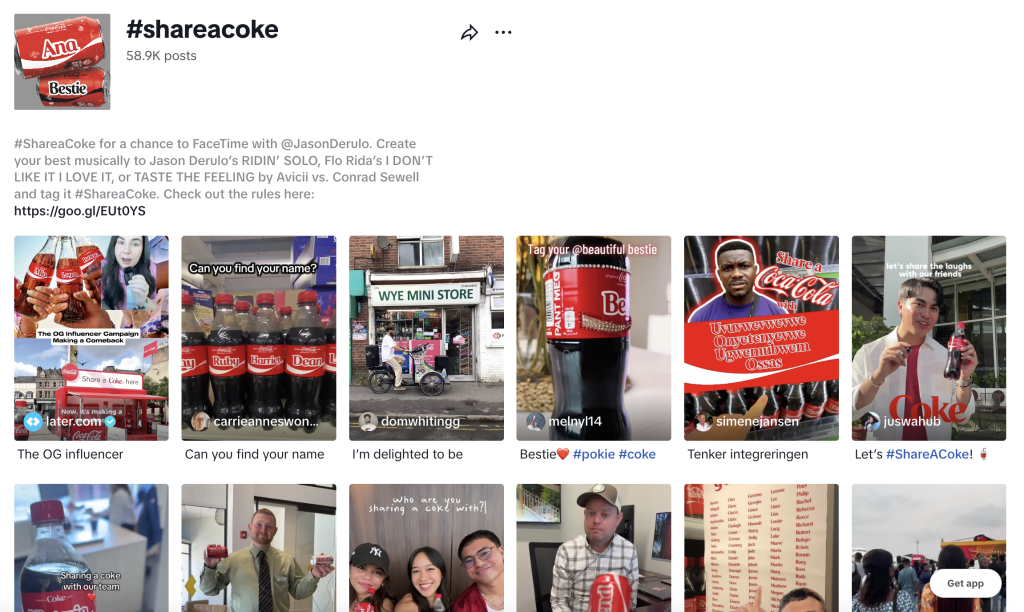 create your own hashtag