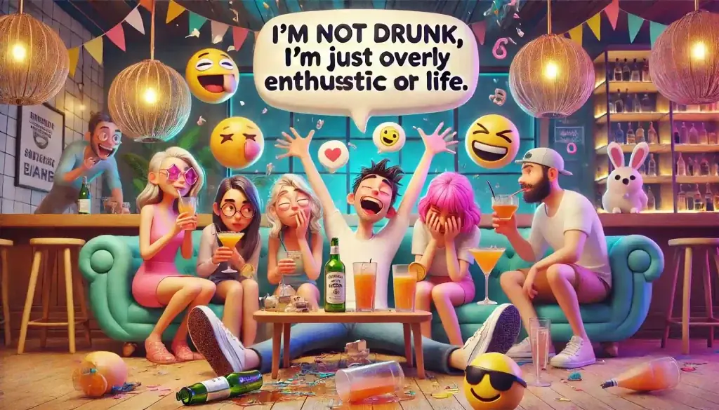 funny drunk captions for tiktok posts