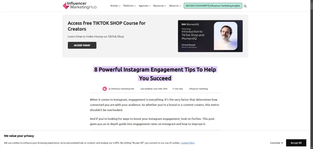 Influencer Marketing Hub Instagram Engagement Everything You Need To Know