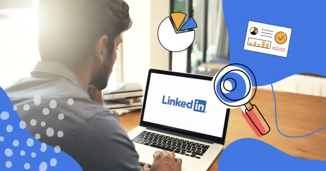 Person working on Linkedin