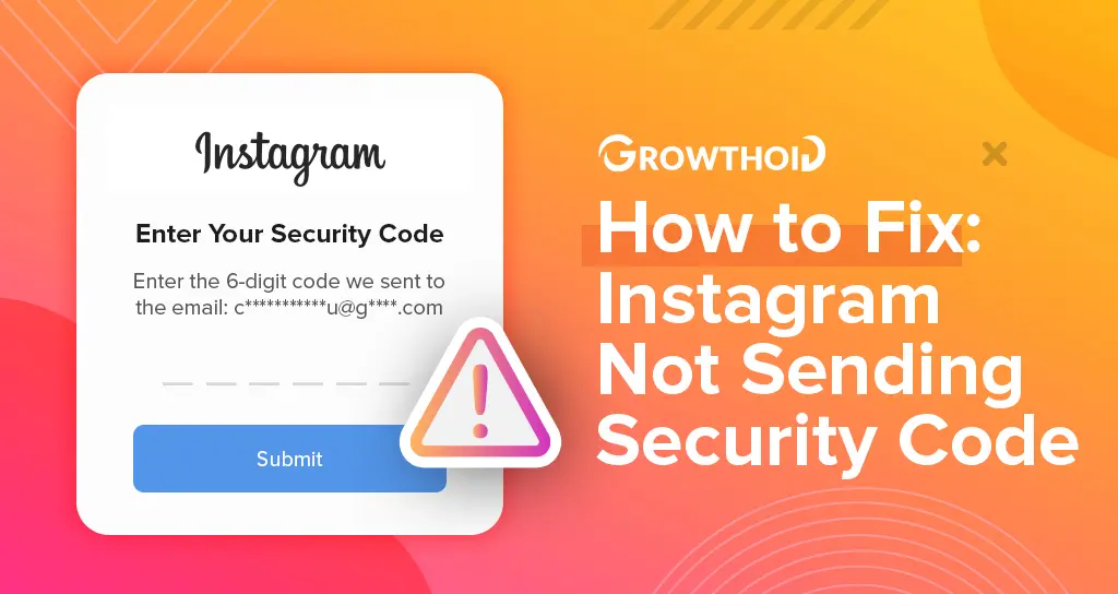 how to fix instagram not sending security code