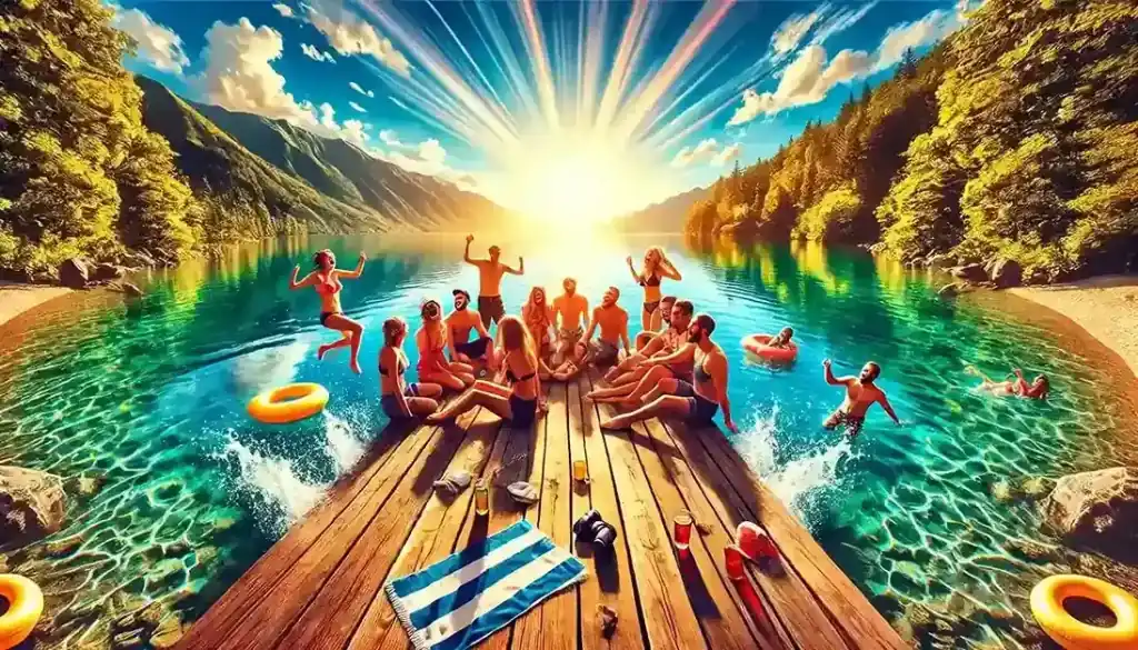 lake captions for tiktok
