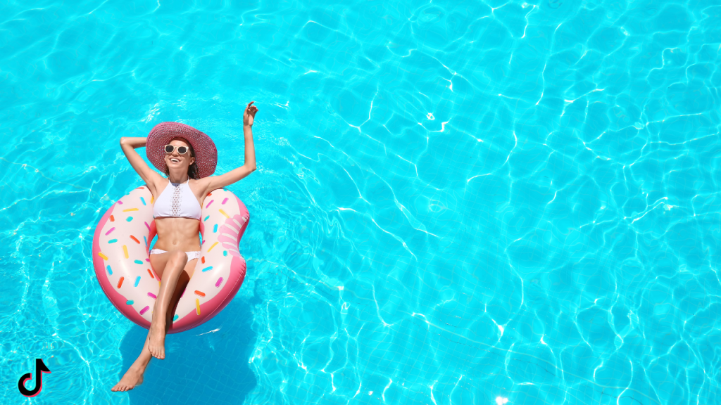 pool captions for tiktok posts
