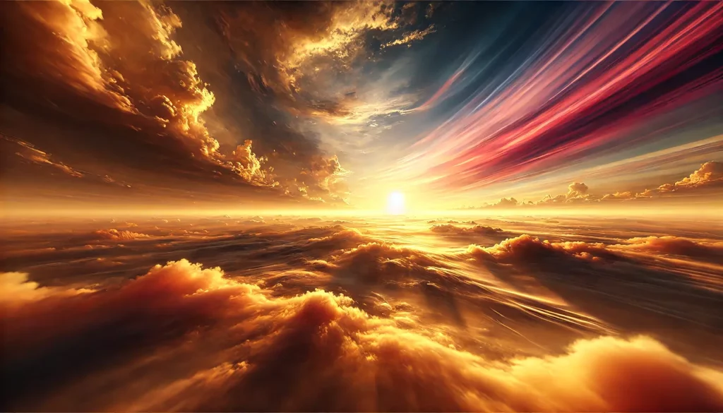 sunset sky captions for tiktok