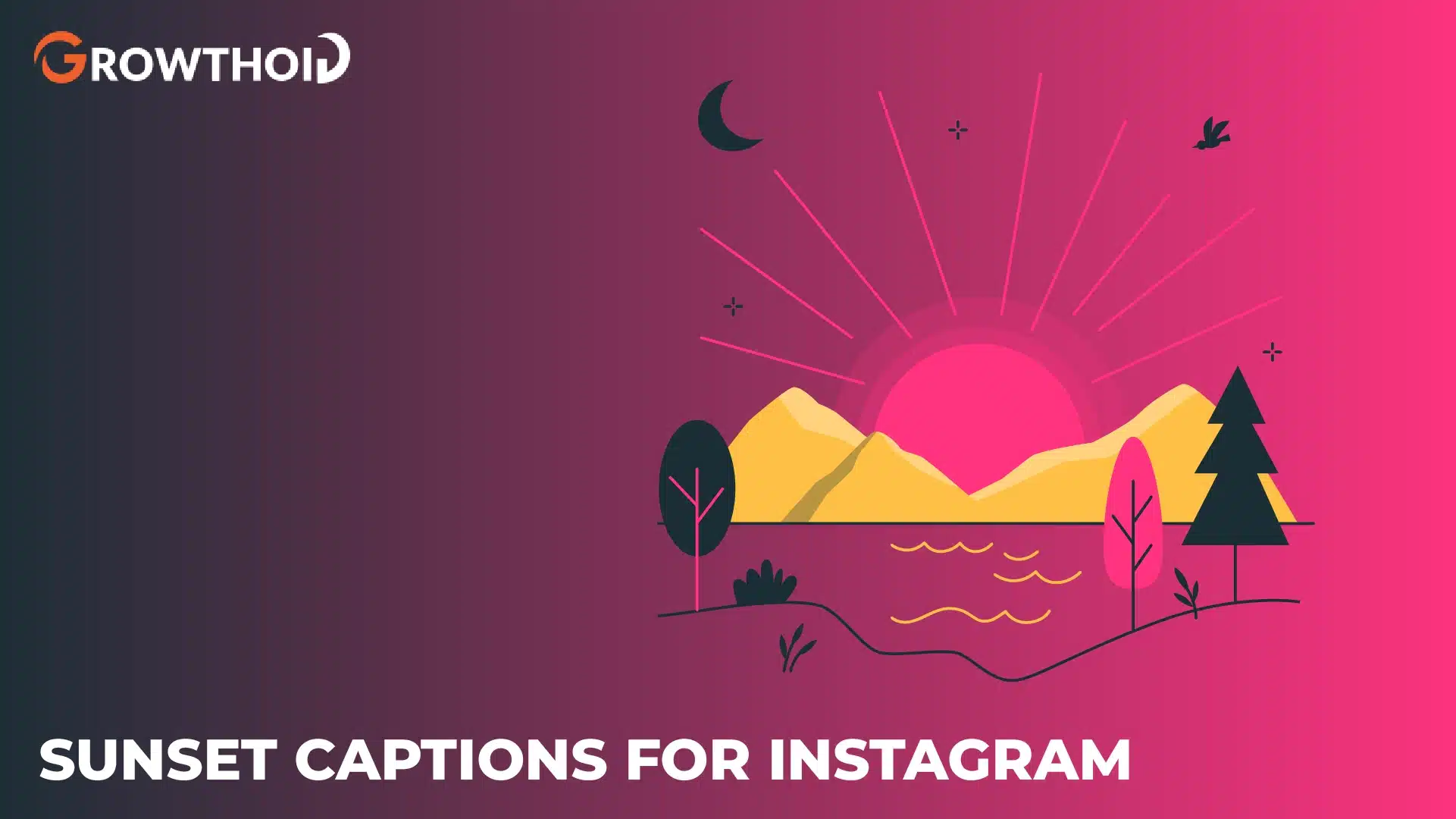 sunset captions for instagram