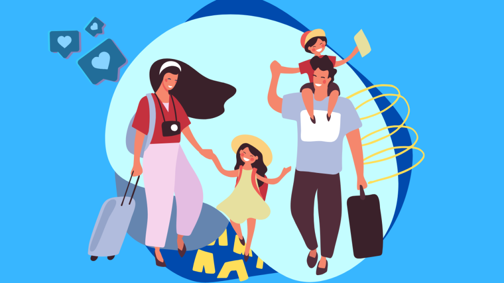 tiktok family trip captions