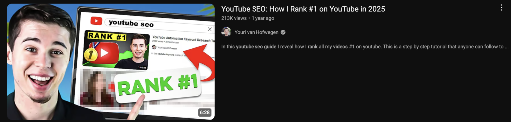 youtube seo video title