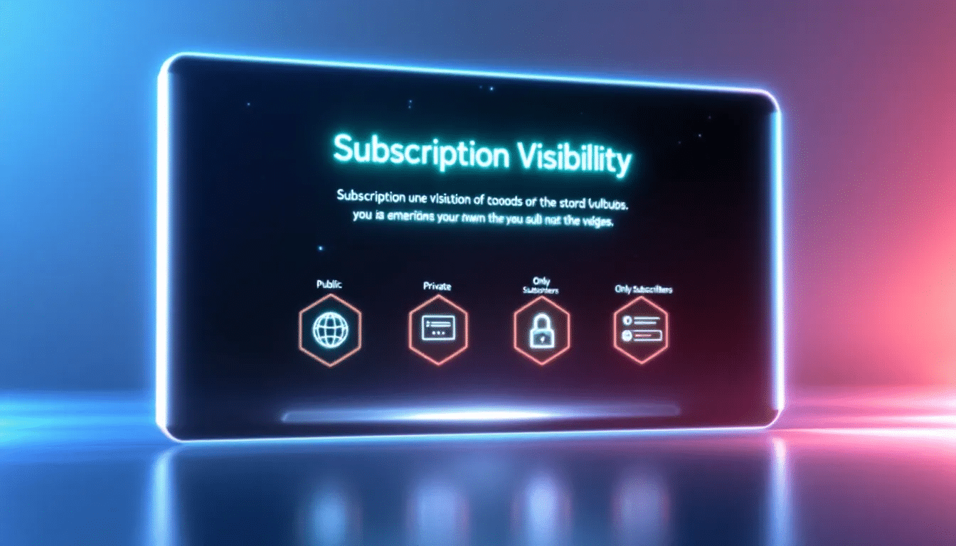 subscription visibility on youtube