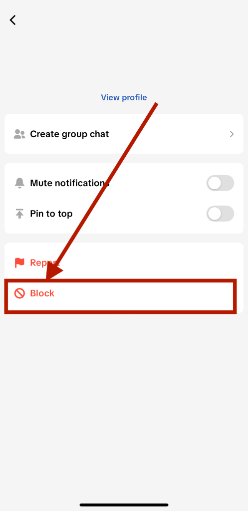 how to block someone on TikTok