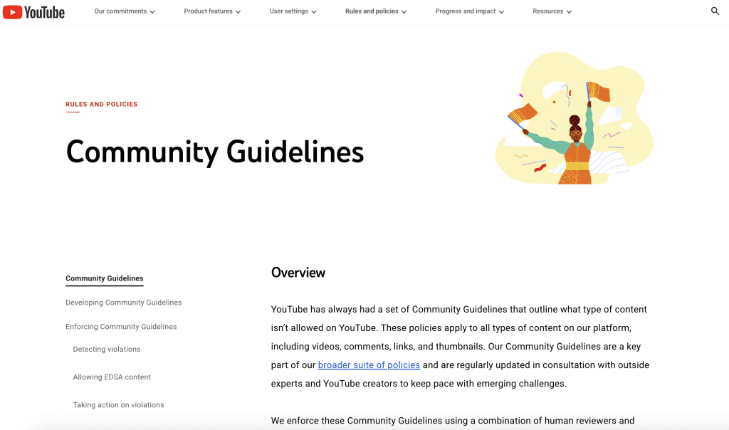 youtube community guidelines