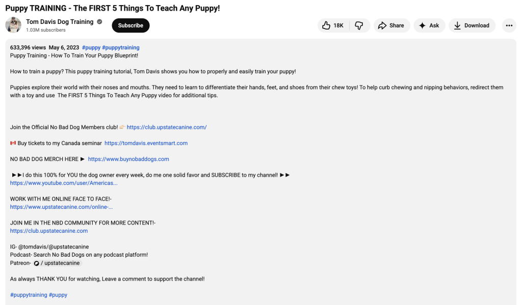 how to use keywords in youtube competitor research